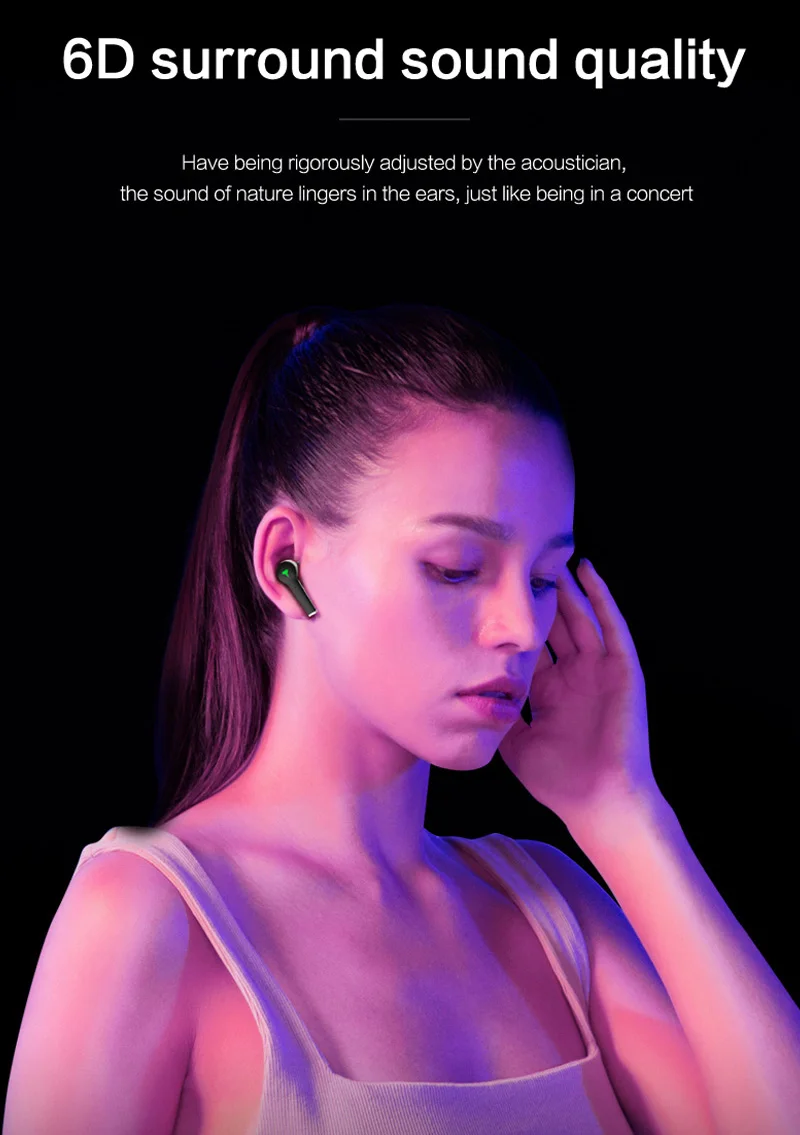 

I38s Game Bluetooth Headset Wireless Binaural Low Delay Binaural Sports Stereo Touch TWS Bluetooth Headset Portable Accessories
