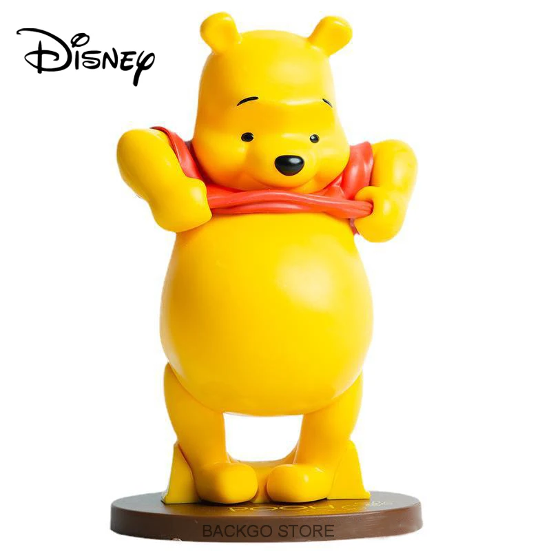 

Disney 20cm high cute Winnie the Pooh big belly hand made tabletop decoration model doll gift Winnie the Pooh