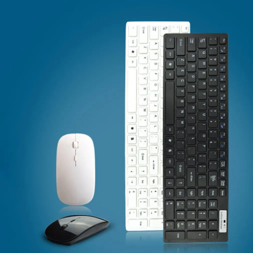2.4G Ultra-Thin Flat-Panel Wireless Keyboard And Mouse Set Optical Office Dedicated | Компьютеры и офис