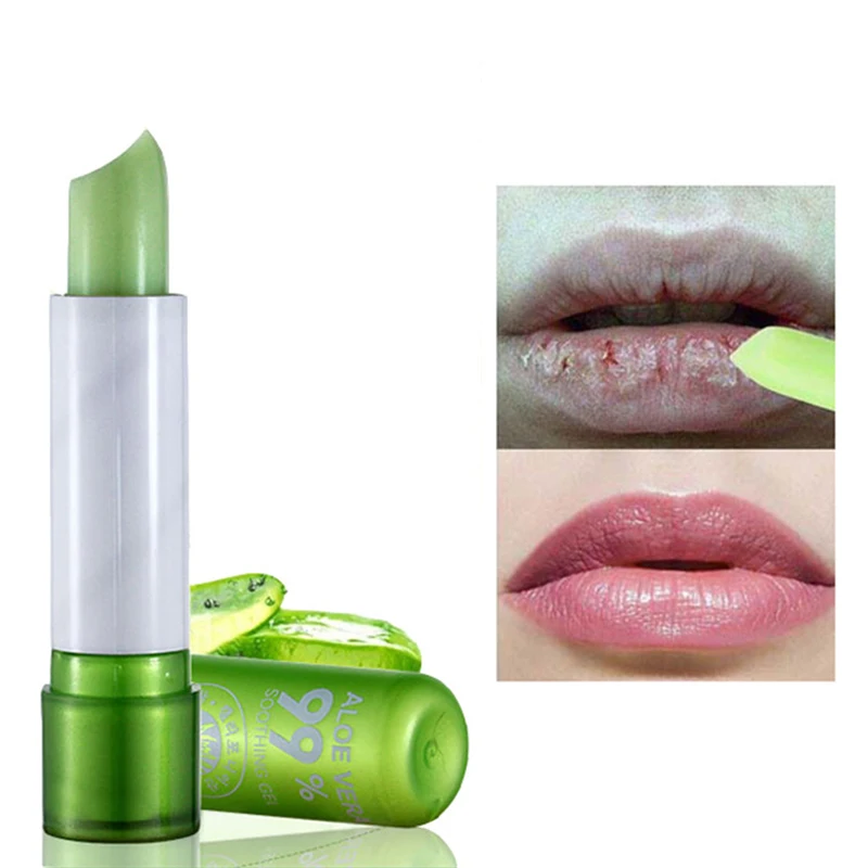 Увлажняющий бальзам для губ с алоэ вера очень питательный увлажняющий (с кремом)