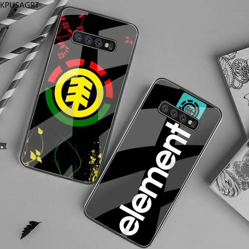 KPUSAGRT Element чехол для телефона из закаленного стекла Samsung S20 Plus S7 S8 S9 S10 Note 8 9 10