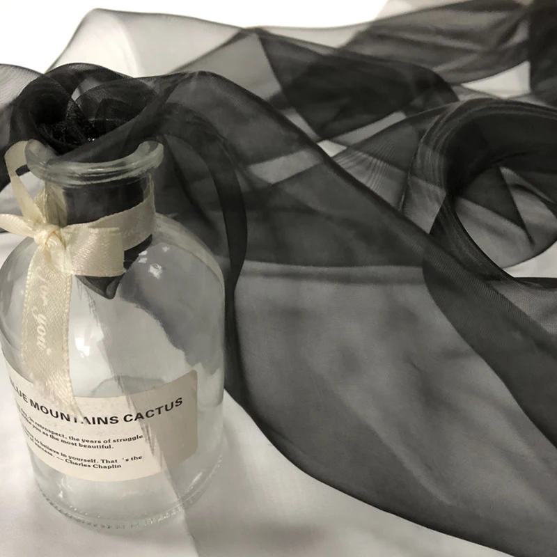 X см прозрачный тюль для платья из органзы Прозрачный марлевый элемент украшения