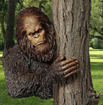 

Bashful Bigfoot Tree Statue Whimsical Cartoon Orangutan Sculpture Tree Garden Yard Art Tree Garden Decoration Dropship