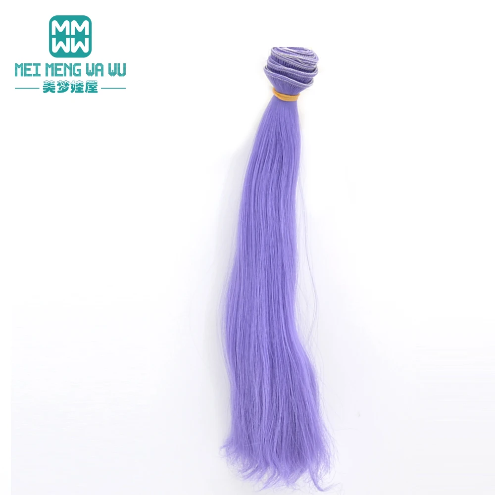 1 шт. 25 см * 100 кукольные парики волосы для кукол BJD/SD куклы Сделай Сам белый черный