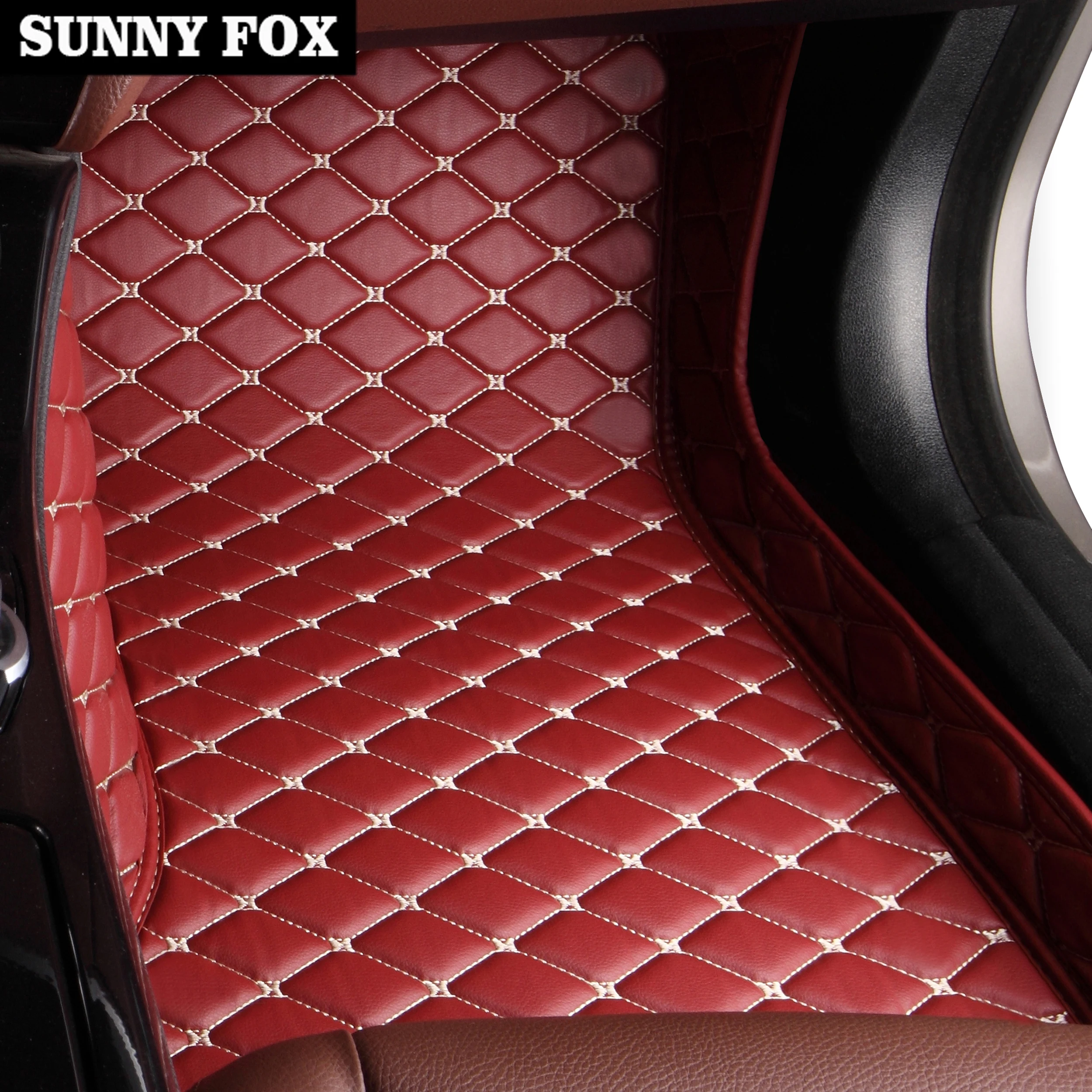 Sunny Fox автомобильные коврики для BMW X3 E83 F25 из ПВХ кожи стайлинга коврик любой