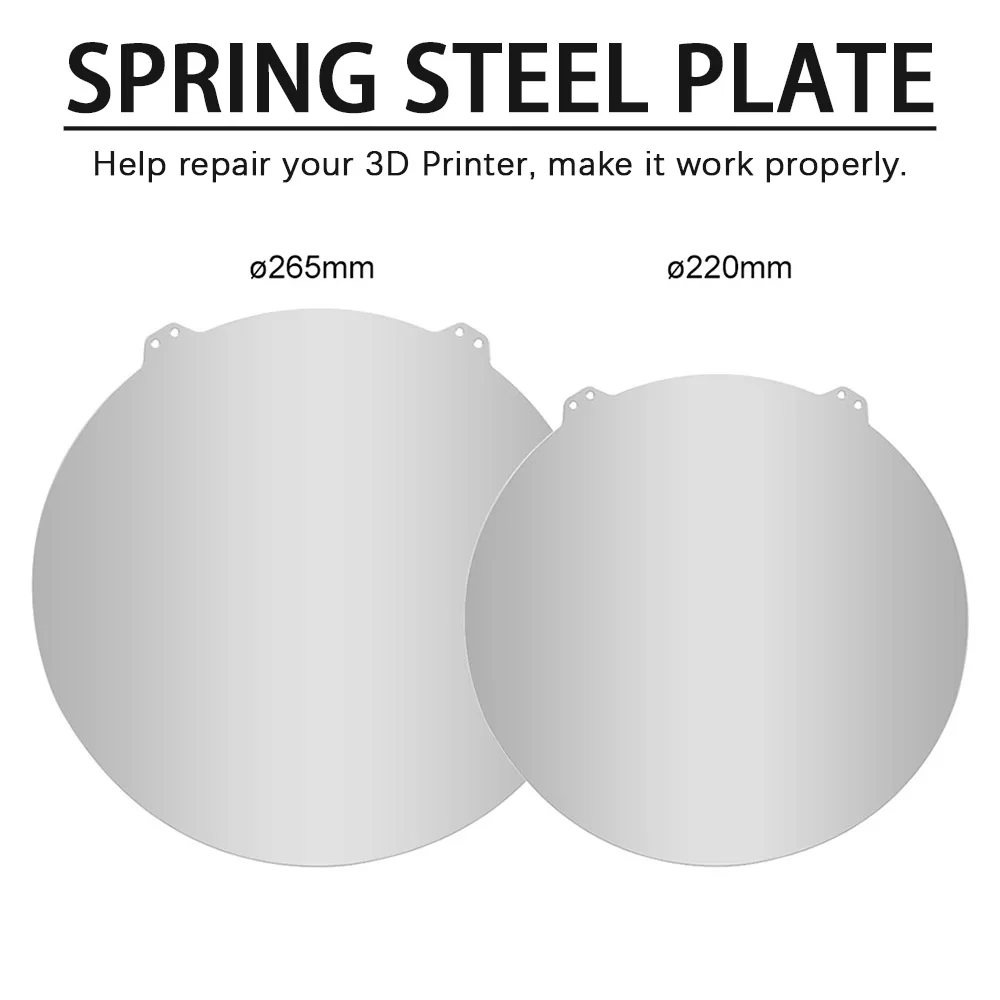 

Brand New PEI Magnetic Spring Steel Plate 3D Printer Bed Plate Sheet Heated Bed Build Surface For QQS Q5 Replacement 220x220mm