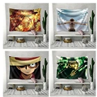 200*150 см мультфильм настенный искусство подвесной гобелен японское аниме цельный принт настенный подвесной гобелен Йога броска искусственный коврик