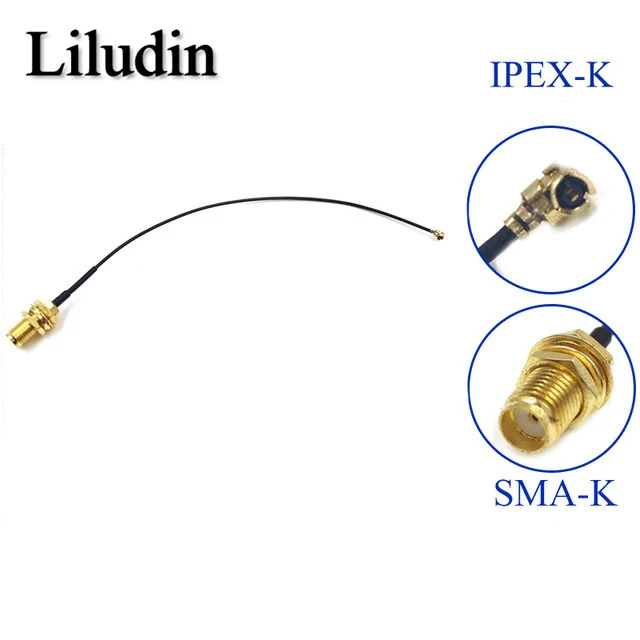 1 комплект 6dBi 2 4 ГГц 5 Двухдиапазонная WiFi SMA антенна + 1x15 см U.FL / IPEX к фотокабеля