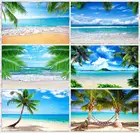 Тропический пляжный фон с изображением океана летняя Свадебная вечеринка декорация для фотографий баннер реквизит для фотобудки