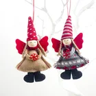 Милый мультяшный ангел, плюшевая кукла, рождественская подвеска, креативная новогодняя елка, подвесные украшения для шкафа, украшения для окон, рождественский подарок, игрушка