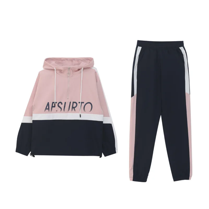 

Спортивная одежда YICIYA, комплект из 2 предметов, одежда для бега с капюшоном и длинными рукавами на весну и осень, модная повседневная одежда, ...