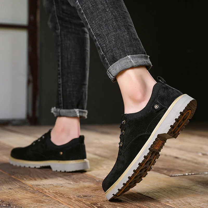 

Zapatillas Hombre Sneakers Men Shoes Leather Man Plus Size Lether Casual Boots Light Men's Lightweight