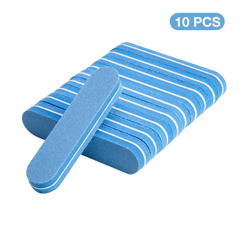 10pcs set 4 1/5/10 шт розовый Форма ногтей Полировщики для ногтей шлифовальная пилка для ногтей cо шлифовальными буферными резцами, блок для ногтей Маникюр Педикюр шлифовальный буфер полоски для ногтей, для маникюра - Цвет: 10pcs set 4
