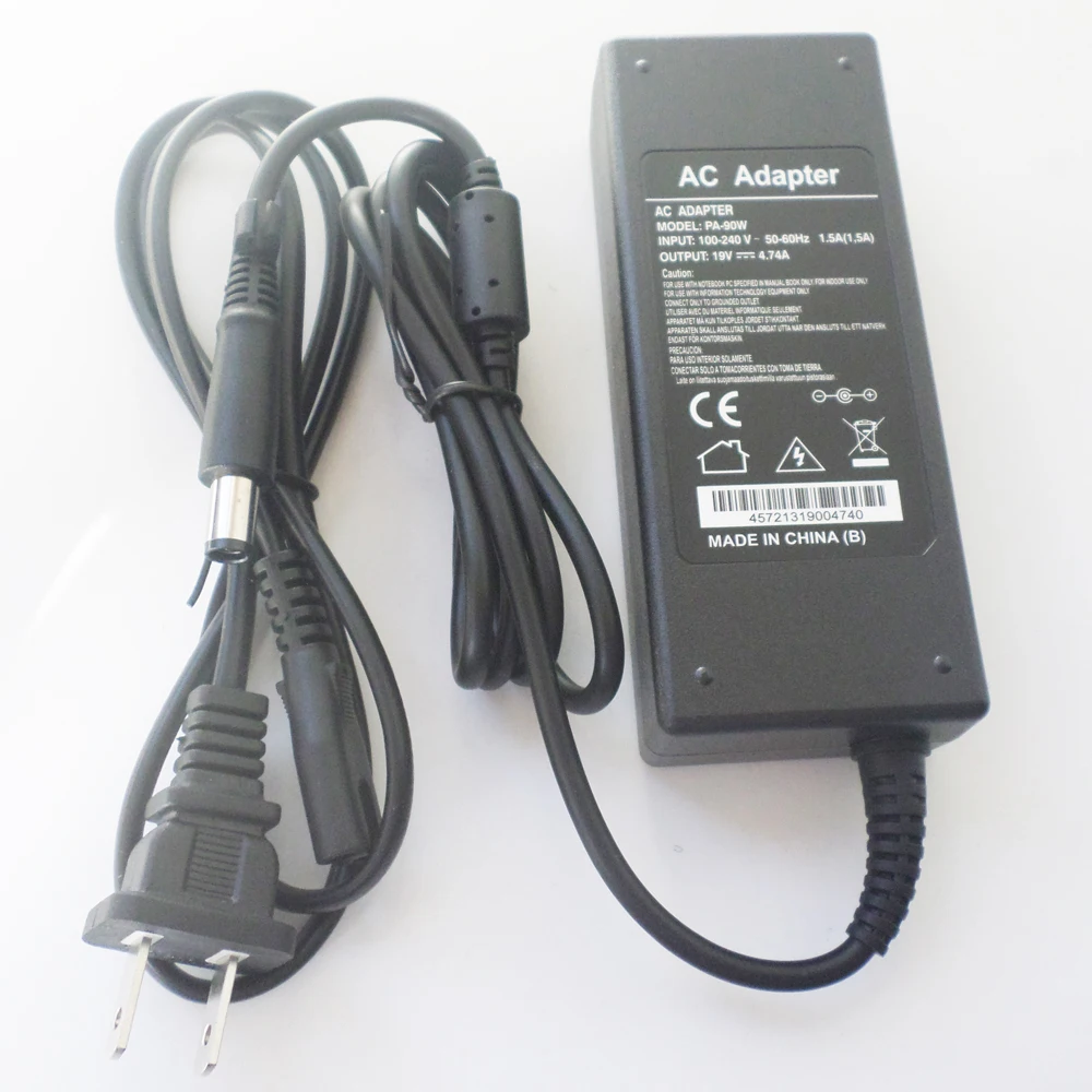 90 Вт Зарядное устройство Питание шнур для HP 8460p 8510 8710p 8710W nx6400 nx7300 nx7400 nx9000 nw8240 nw8440