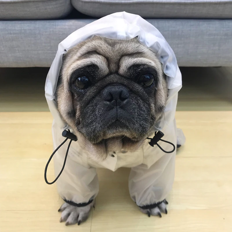 Прозрачный плащ для собак комбинезон водонепроницаемая одежда собака