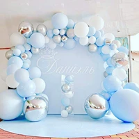 141pcs balloons garland for baby shower first one year birthday boy birthday party decor kids ballon decors 2021 party supplies