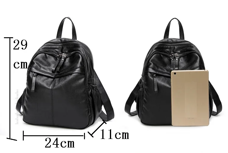 Женские кожаные рюкзаки винтажная женская сумка на плечо для путешествий