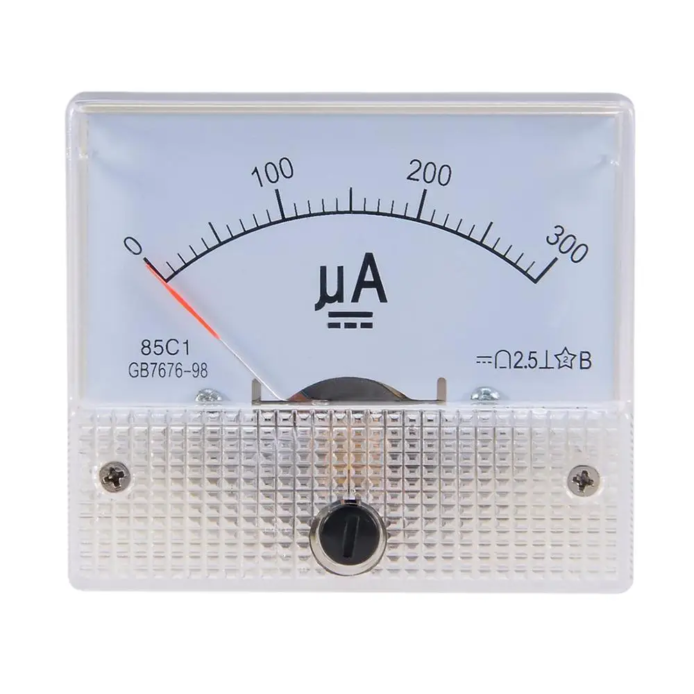 85C1 Micro-ampe100uA 200uA 500uA Pointer DC аналоговый измеритель тока 50uA Амперметр для