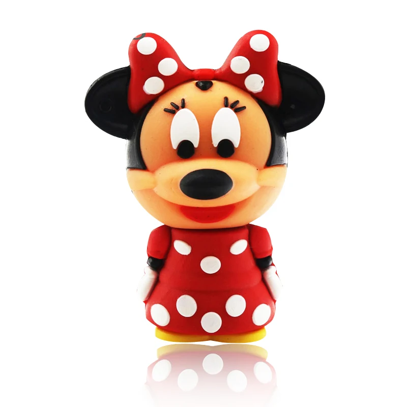Minnie Милый флеш-накопитель с Минни Маус, подарочная USB флеш-карта, 64 ГБ, 32 ГБ, 16 ГБ, 8 ГБ, 4 Гб, реальная емкость, usb флеш-накопитель, карта памяти - Цвет: Minnie
