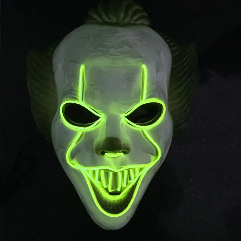 Хэллоуин вечерние светодиодный маски маска маскарад Косплэй костюм со