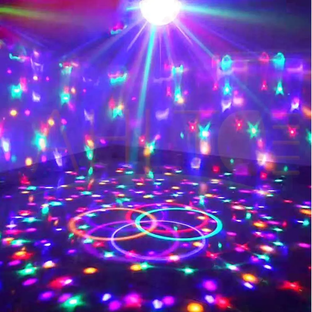

1X Dj Light Disco Led Bluetooth Music Flying Saucer Magic Ball Ktv Bar Ballroom Sound Control Pop Hot Field Artifact Music Light