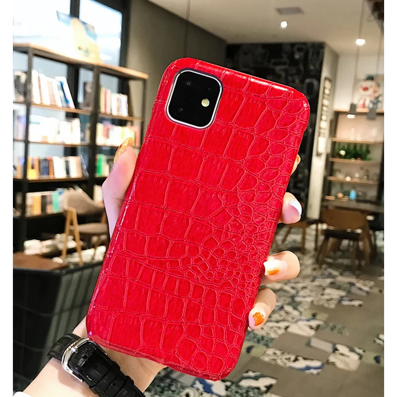 RD Однотонный чехол с ремешком на запястье для iPhone XS Max, кожаный чехол, жесткая задняя крышка, Coque для iPhone 8 Plus, 6 S, 6, 7 Plus, X, XR, Fundas Capa - Цвет: RD