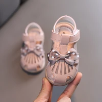 summer baby sandals for girls closed toe toddler infant kids princess walkers baby little girls shoes sandals syj083