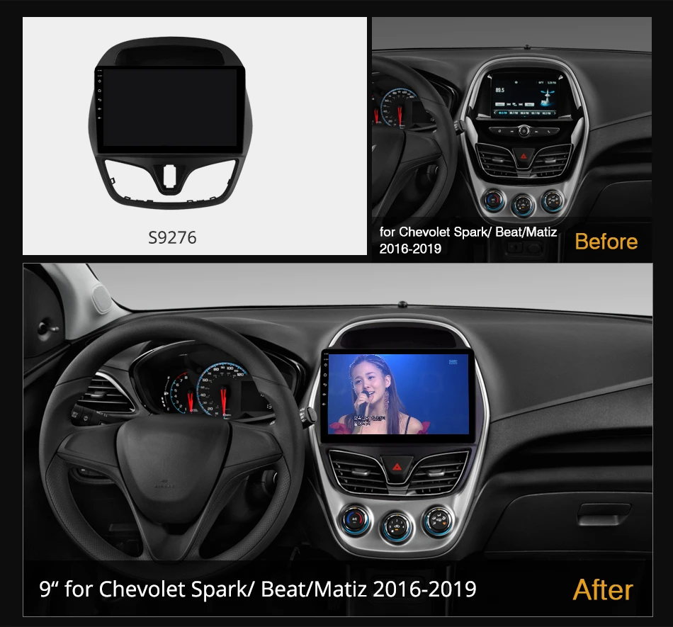Автомобильное мультимедийное радио 6G + 128G Ownice Android 10 0 для Chevolet Spark/Beat/Matiz 2016-2019 2 Din