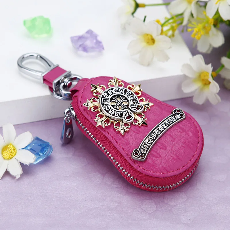 Style18 Милый мультяшный брелок Hello Kitty, модный кожаный кошелек на молнии, брелок для женщин и девочек, брелок для ключей, автомобильный Шарм, ювелирное изделие, подарок - Цвет: Style18