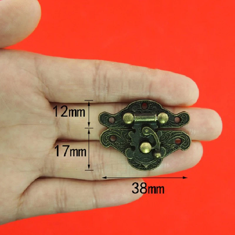 1 шт. Ретро латунный Деревянный чехол с застежкой винтажный стиль декоративная