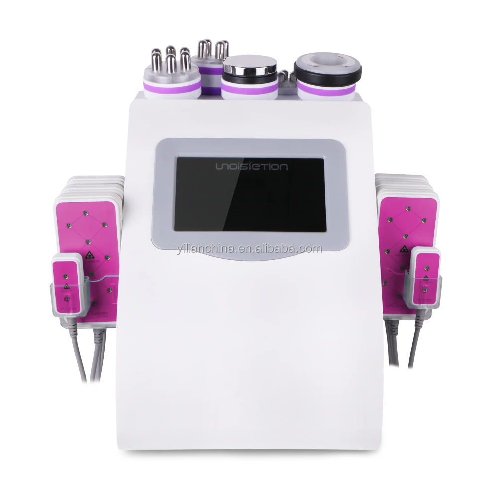 

6 In 1 New 40K Ultrasonic liposuction Cavitation Slimming Machine Tripolar Sixpolar Bipolar Vacuum RF machine High Quality