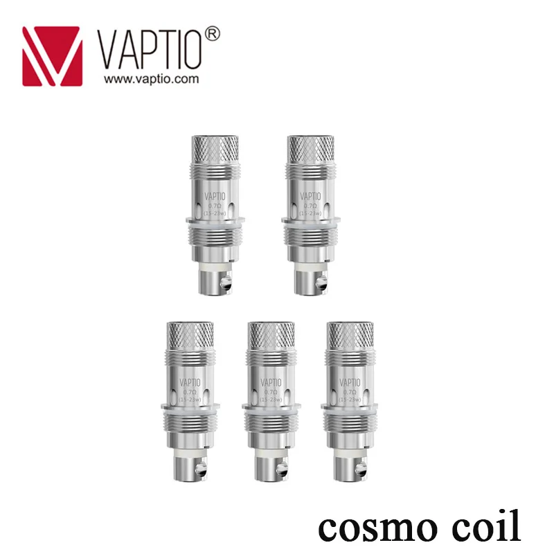 Оригинальная катушка vaptio Cosmo 10 шт. набор fittd COSMO с сопротивлением Ом (MTL) /0 7ом (DL) и