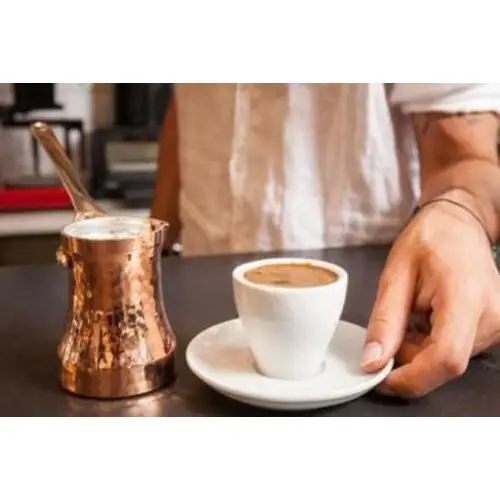 Соевый молотый толстый медный Серебряный подкладке Турецкий кофейник Cezve C3 3