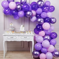 129pcslot purple balloons garland kit pastel purple metallic violet balloon birthday party baby shower decorations supplies