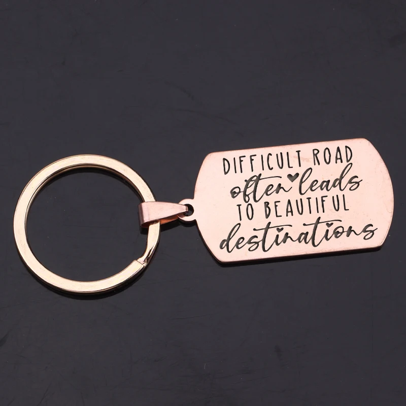 Брелок из нержавеющей стали вдохновляющий изысканный креативный подарок для