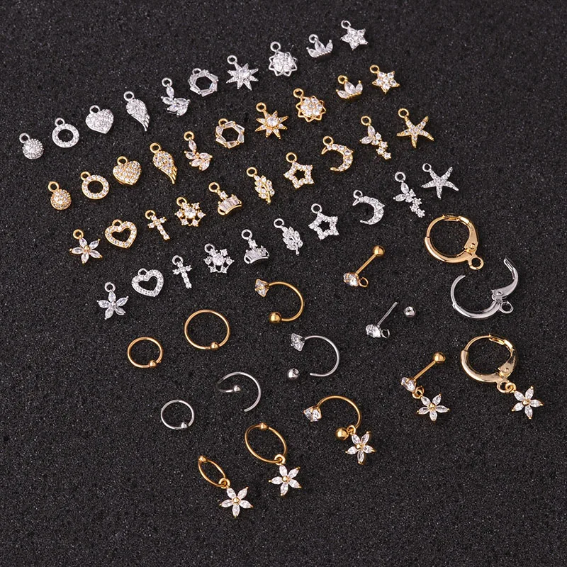 Продаем наборы для ухода за кожей 1 шт Cz подвеска серьги обруч Надеваемые На ушной