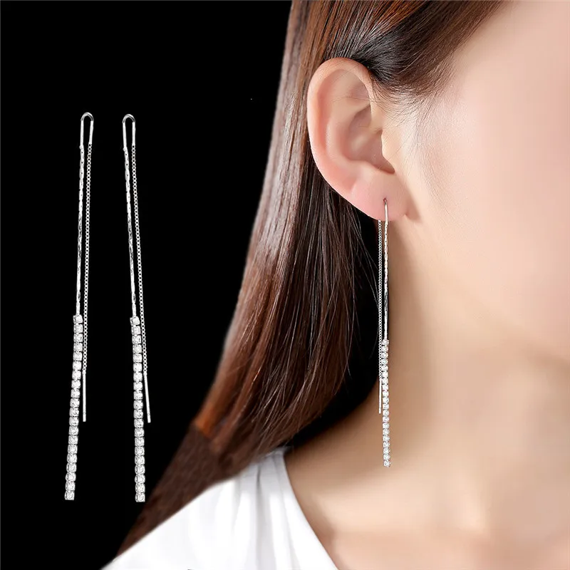 Новое поступление женские посеребренные серьги ювелирные изделия для девочек