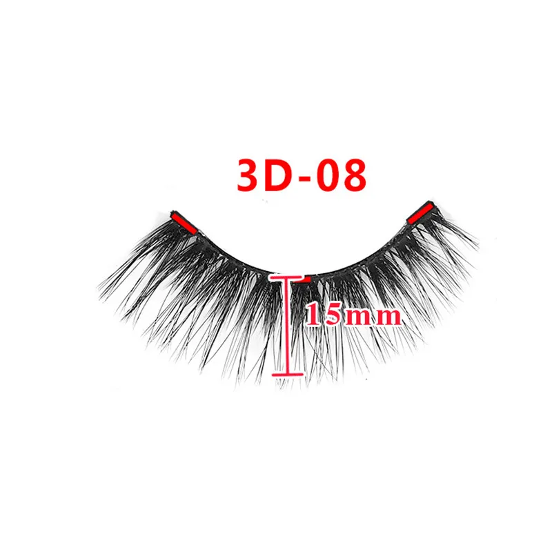 Накладные ресницы магнитные натуральные 3 магнита длинные носки без прочный клей