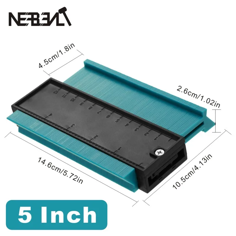 Blue 5inch " /10" Vorm дубликат инструмента Tiling Автоматический контурный дублирование тонкий общий профиль зубцов Калибр обмотка пластиковых ламинатов - Цвет: Blue 5inch