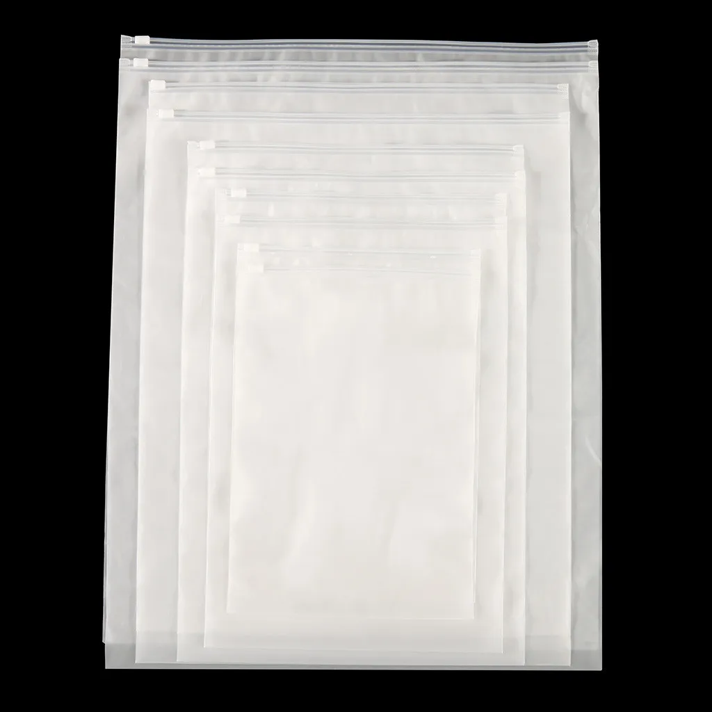 10 шт./компл. органайзер для поездок производства Resealable перемещения Упакованные мешоки для обуви и одежды Чемодан макияж организатор мешок уплотнения Водонепроницаемый сумка для хранения