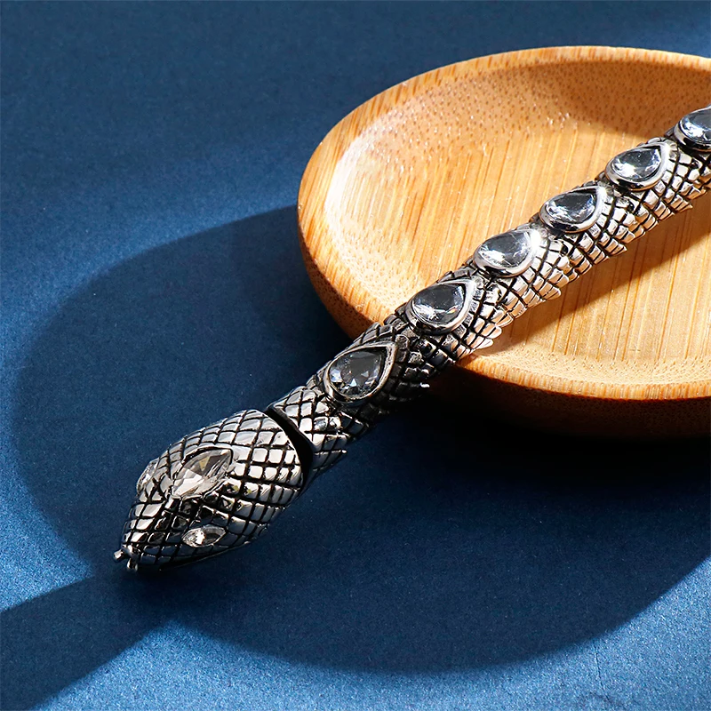 KALEN панк циркон Животное подвеска в виде змеи браслет для мужчин и женщин из