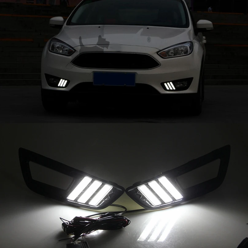 Оптовая продажа для Ford Focus 4 2015 2016 2017 2018 DRL вождения Дневной ходовой светильник