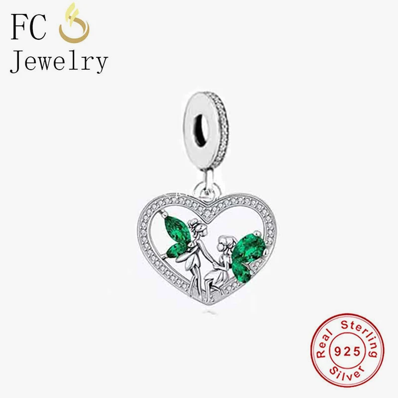 

FC Jewelry Fit Original Pan Charms Bracelet 925 Sterling Silver Sisters Fairy Are Best Friends Bead For Making Women Berloque