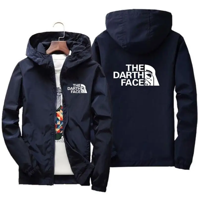 

Men's Lightweight Casual Hooded Jacket Outdoor Windproof Waterproof Sports Zipper Reflective Jacket Spring/Summer New 2021