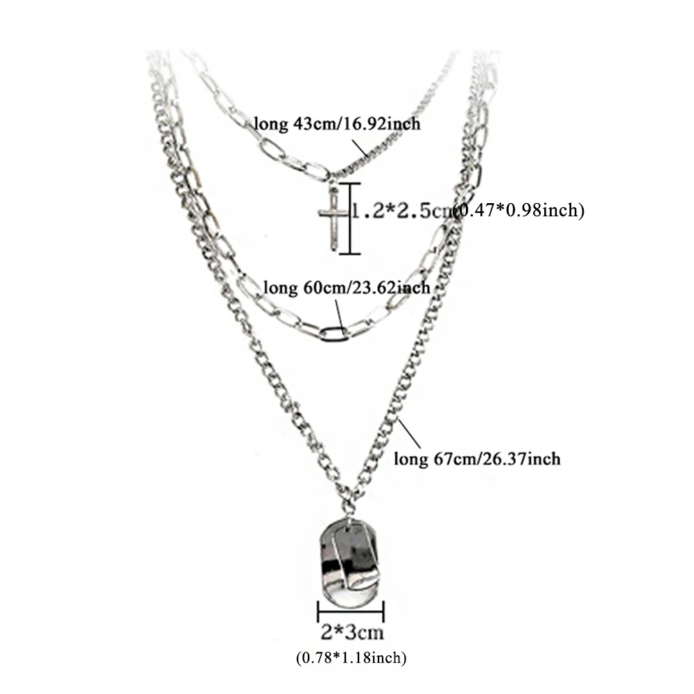 Новинка 2019 многослойное ожерелье в стиле хип хоп с длинной цепочкой