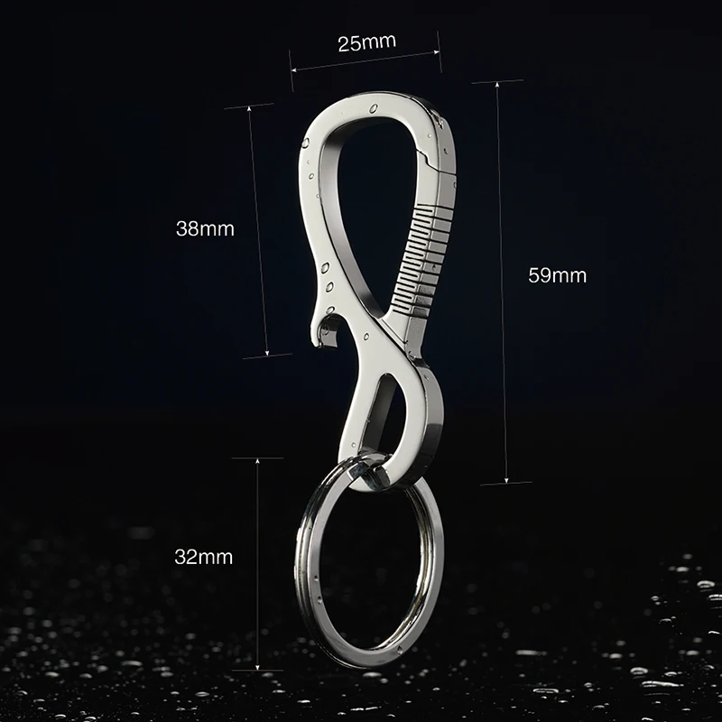 Роскошный титановый брелок для ключей мужчин и женщин изысканный автомобильный