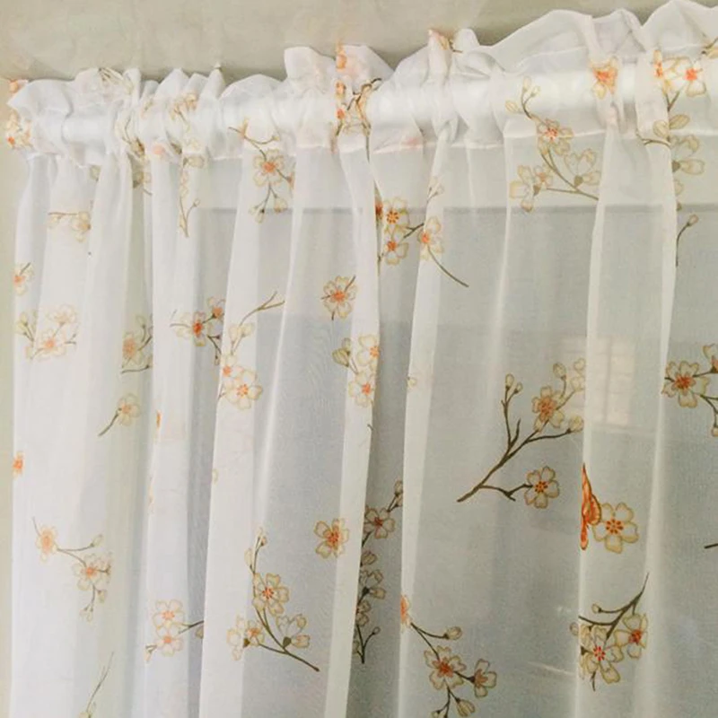 Занавеска для двери Короткая занавеска s кухни гостиной кружевная полузанавеска