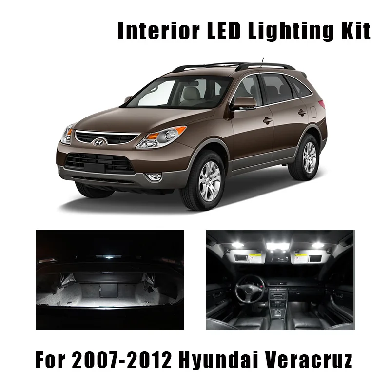 Светодиодный потолочный светильник для салона автомобиля 10 шт. Hyundai Veracruz 2007 2010 2011