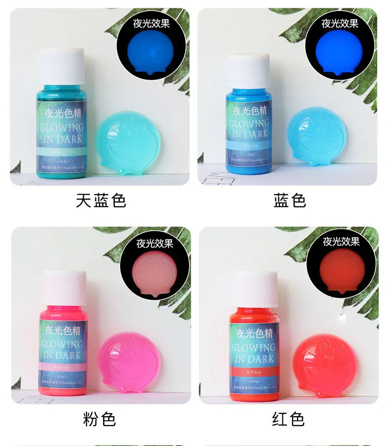 

Epoxy AB glue DIY luminous toner UV crystal drop gel toner with luminous essence dye