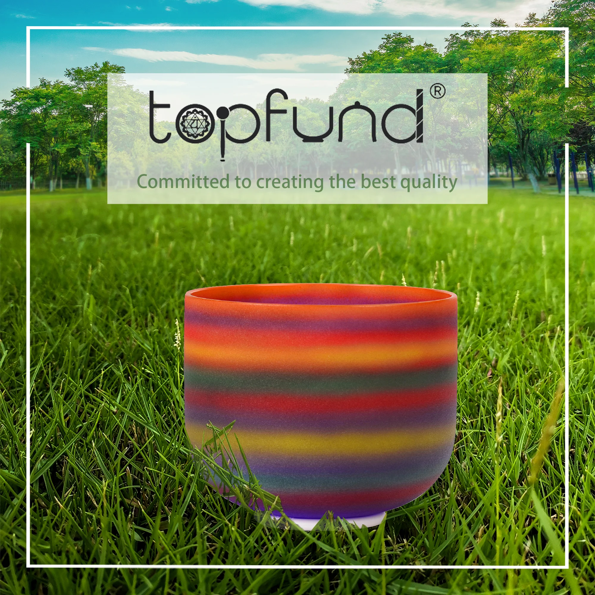 Радужная кварцевая Хрустальная Поющая чаша topфонд 8 дюймов для заживления с